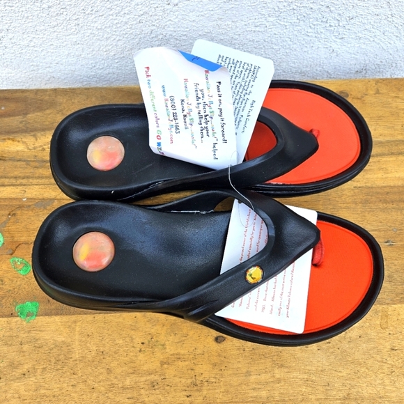 Hawaiian Jellys Ultra Comfort Kilauea Volcano Unisex  Sandals Men's 10 - Picture 13 of 15